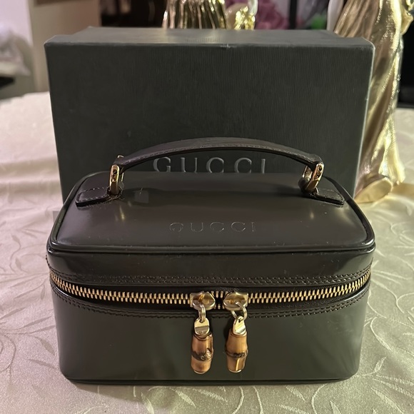 Gucci Handbags - Gucci Bamboo Vanity Case